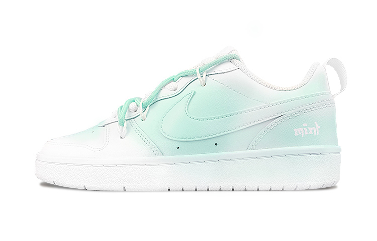 Nike Court Borough Low-Top Skateboard Shoes Women's White Green