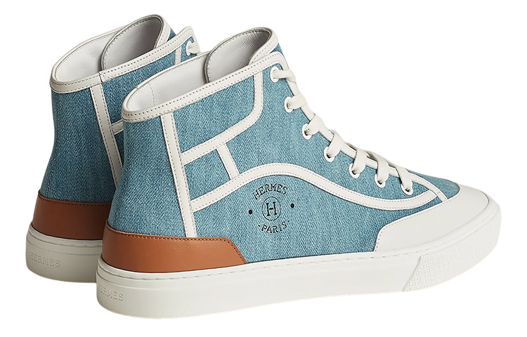 HERMES Get Up Stylish Skateboarding Shoes Men's Light Blue