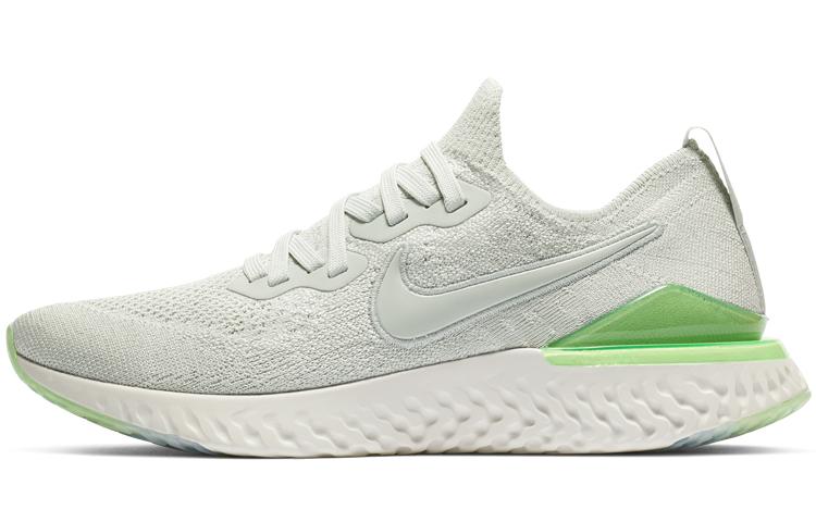 Nike Epic React Flyknit 2 Light Silver Lime Blast Women's