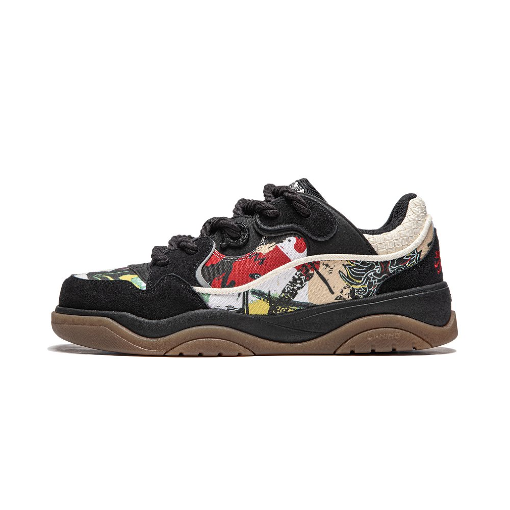 LiNing Zhi Cheng 2.0 Snake Low-Top Skateboard Shoes Unisex Black