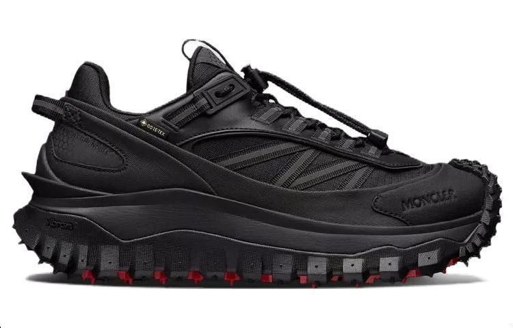Moncler Trailgrip Low Top Casual Shoes Women's Black