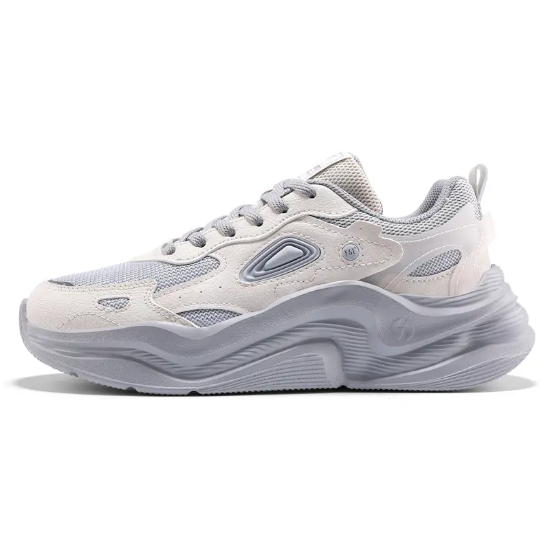 361° Cushioning Coverage Lightweight Low Top Casual Running Shoes Women's Greige