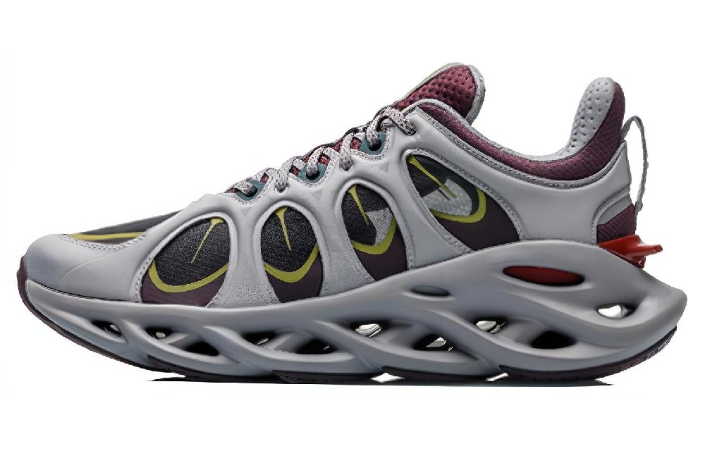 LiNing Arc ACE Men's NYFW Cushion Running Shoes - Gray/Purple/Blue