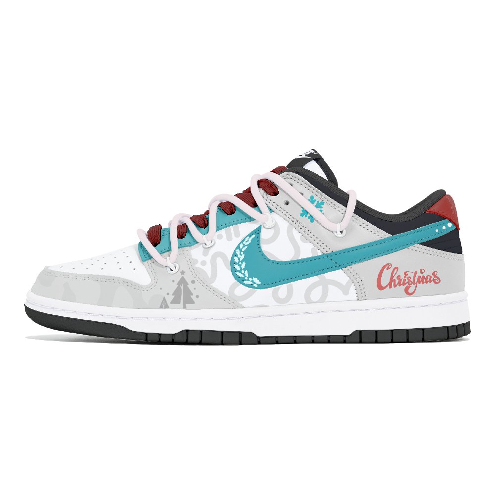 Nike Dunk Abrasion-Resistant Low-Top Skateboard Shoes Unisex White