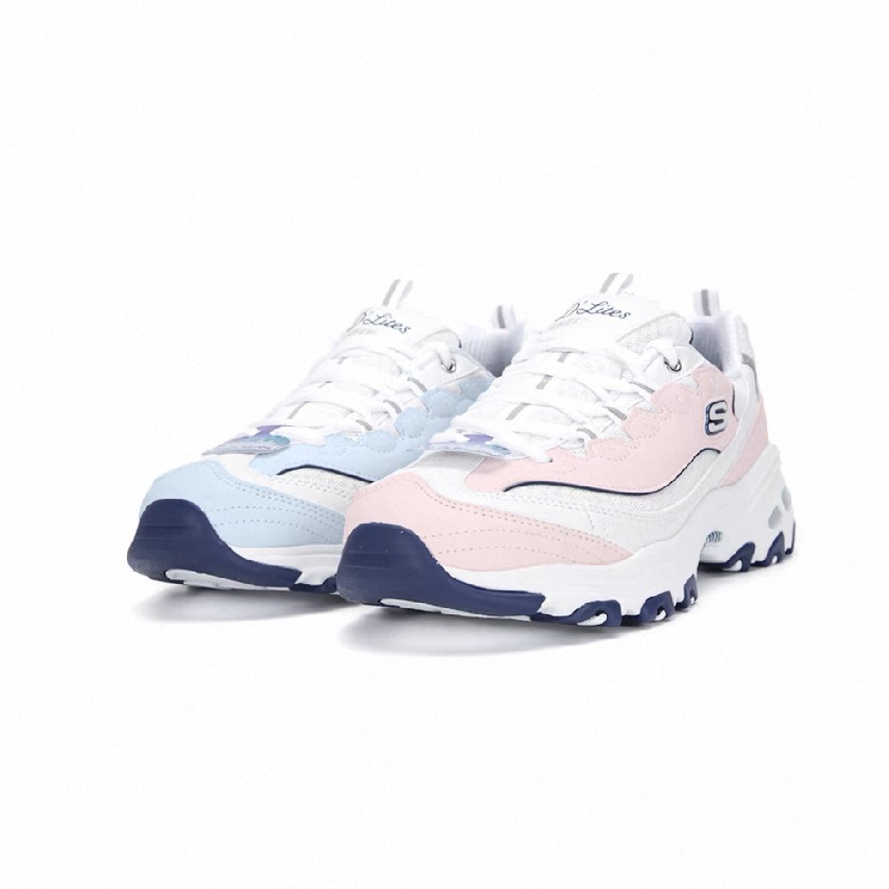 Skechers D'LIFES Chunky Sneakers Women's Low top Pink Blue