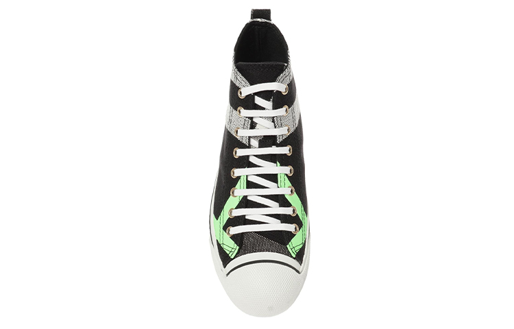 Burberry High top Stylish Skateboarding Shoes Men's Black купить в интернет-магазине Yoocart с быстрой доставкой по России.