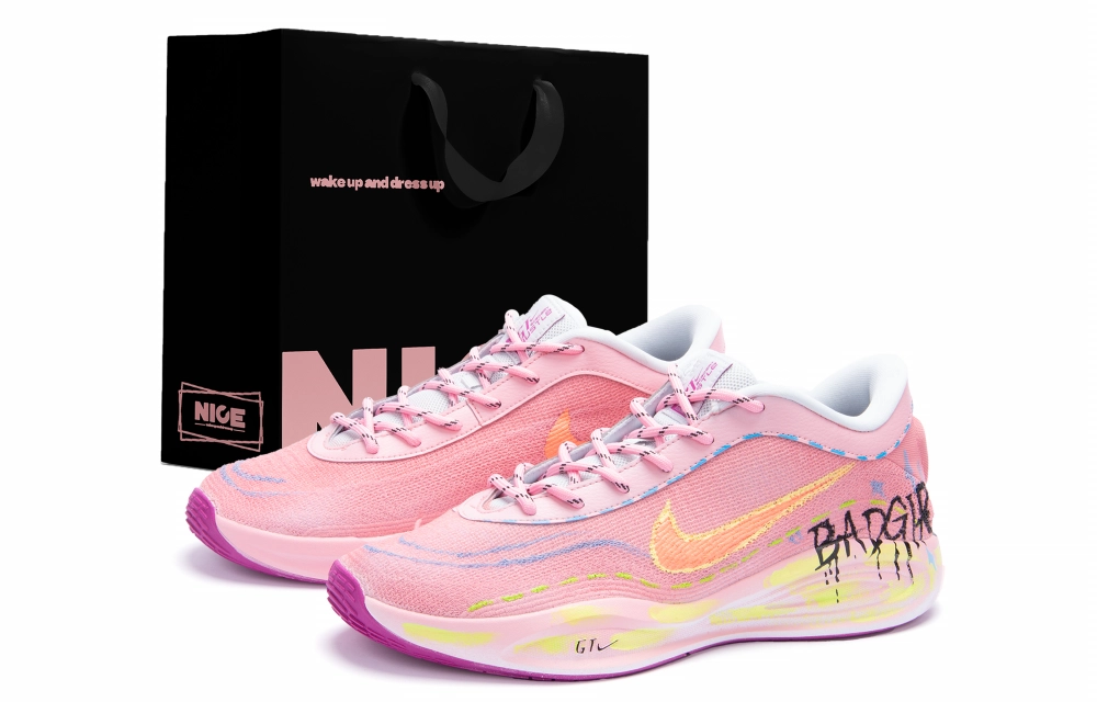 Nike GT Hustle Academy Cushioning, Wear Resistant Low top Basketball Shoes Unisex Candy Pink