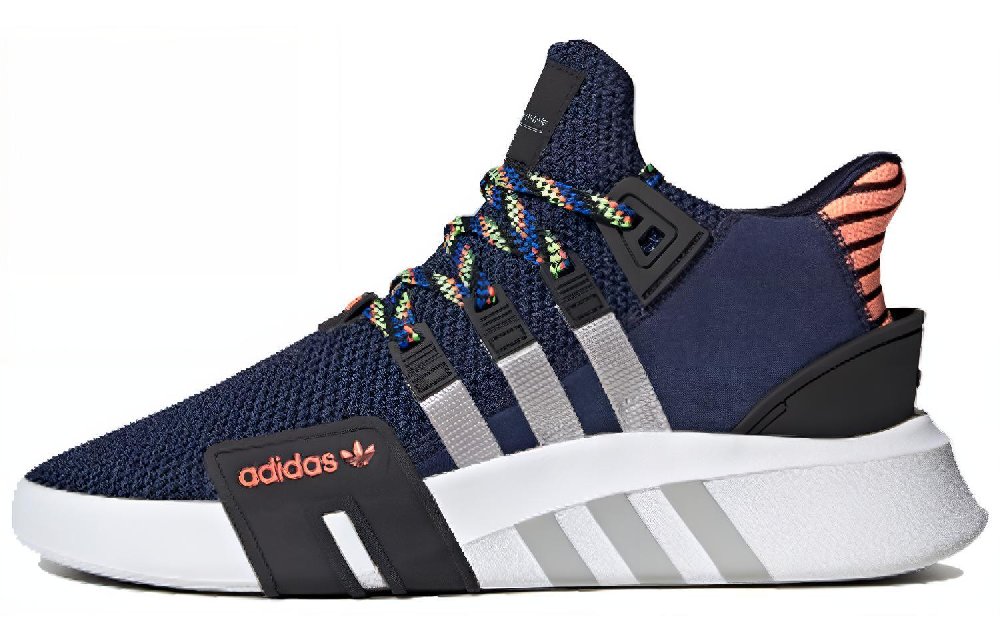 Adidas Originals Eqt Bask Adv Cushioning, Slip Resistant, And Abrasion Resistant Low Top Casual Shoes Men's Blue White