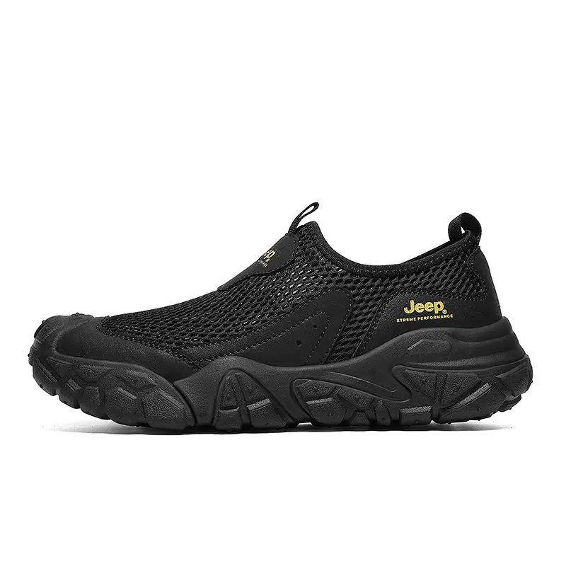 Jeep Low Top Casual Shoes Men's Black