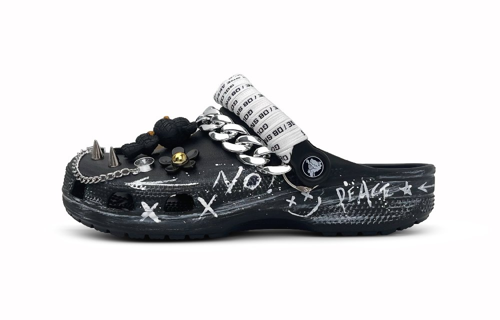 Crocs Classic Clog Clogs Unisex Black White