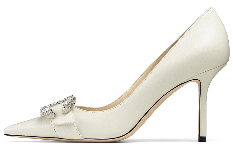 Jimmy Choo Saresa 85 High Heels Women's White