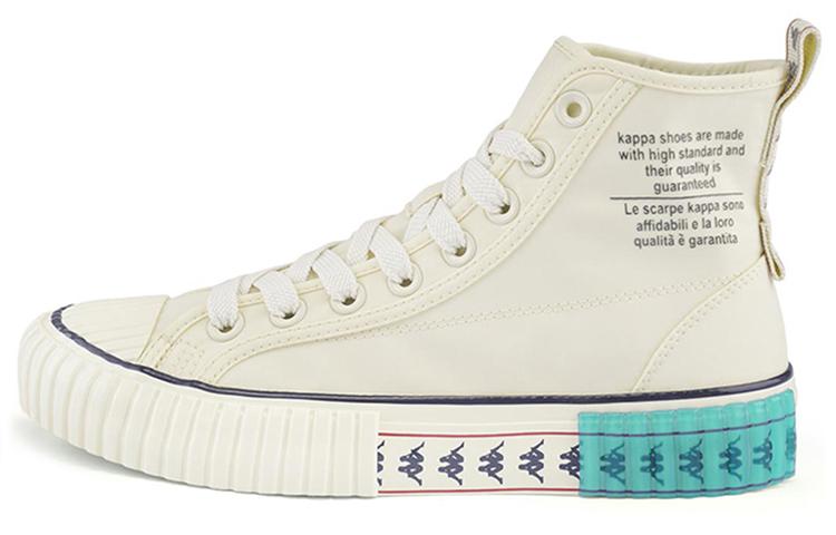 Kappa KOLUMN High-Top Skateboard Shoes Unisex Ecru