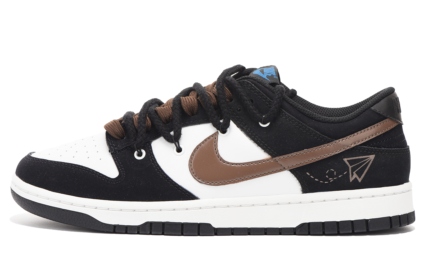 Nike Dunk Coverage Slip-Resistant Impact Resistance Wear-Resistant Low-Top Skateboard Shoes Women's Black Brown купить в интернет-магазине Yoocart с быстрой доставкой по России.