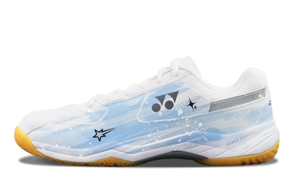 YONEX Power Cushion Wear resistant And Lightweight Low Top Badminton Shoes Unisex Light Blue