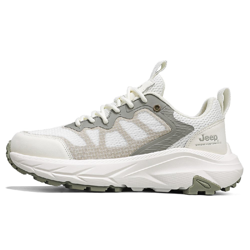Jeep Cushioning Coverage Abrasion Resistant Lightweight Slip Resistant Outdoor Shoes Men's Beige Green