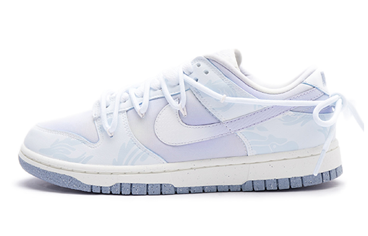 Nike Dunk Skateboard Shoes Women's Low-Top White/Blue/Purple