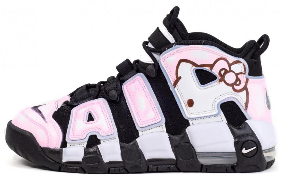 Nike Air More Uptempo Vintage Basketball Shoes Women's Mid-Top White