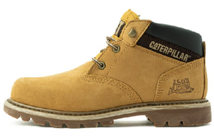 CAT Ealing Mid Yellow Boots Slip Resistant Ankle Length Outdoor Boots Men's Yellow