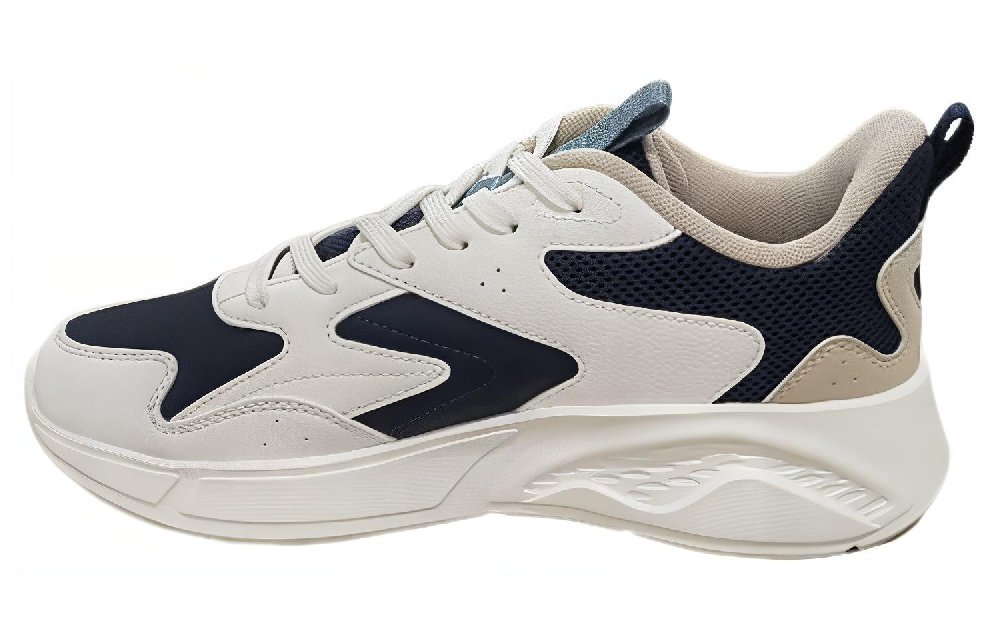 361° Anti-Slip Wear-Resistant Low-Top Running Shoes Men's White Blue