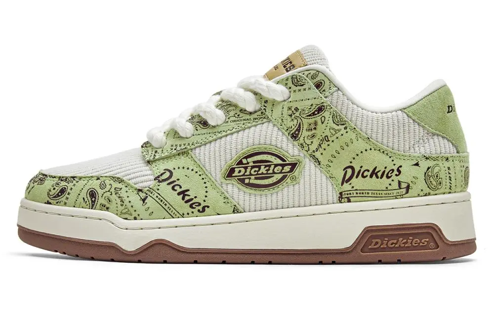 Dickies Low-Top Skateboard Shoes Men's New Willow Green