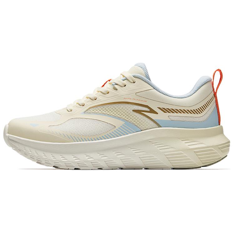 Anta Abrasion Resistant Low Top Running Shoes Women's White Blue