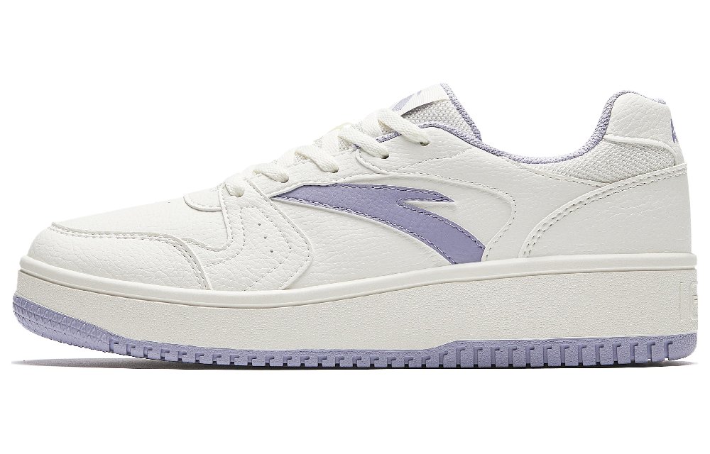 Anta Original Year Abrasion Resistant Low top Skateboard Shoes Women's White Purple