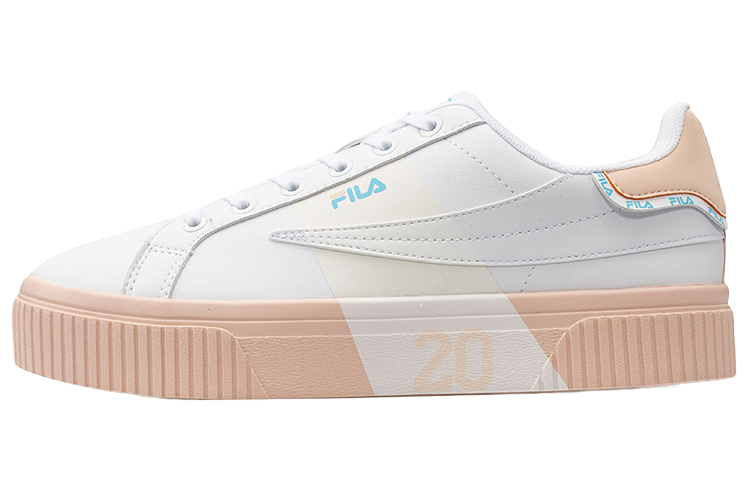 FILA FUSION Fila Court Deluxe Platform Sneakers White/Pink Women's