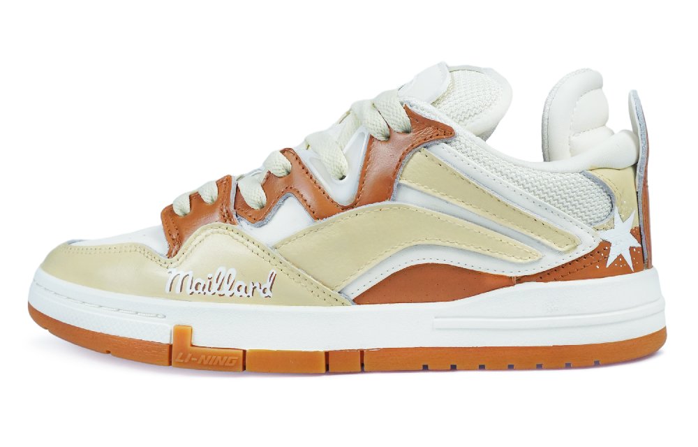 LiNing Anti Slip Wear Resistant Low Top Skateboard Shoes Women's White