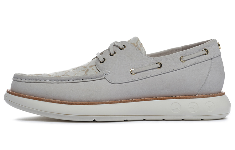 LI NING 1990 Anti Slip Wear Resistant Low Top Casual Shoes Men's Ecru