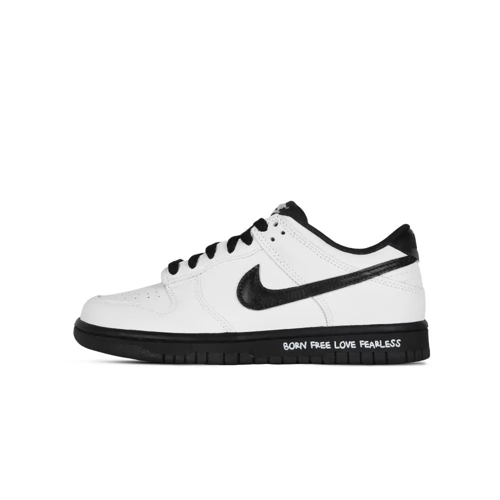 Nike Dunk Myself Wrapping, Wear Resistant And Non Slip Low top Skateboard Shoes Unisex Black White