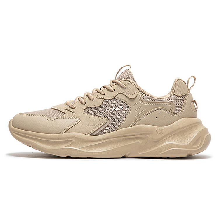 361° Kesar 2 Croissant 2 Anti Slip Wear Resistant Low Top Casual Shoes Men's Apricot Tea Brown