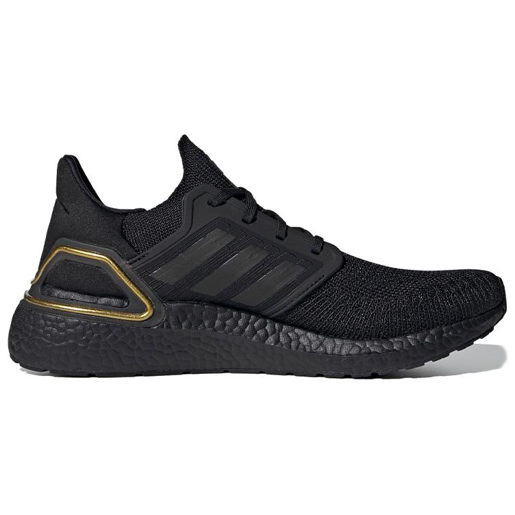 Adidas Ultra Boost 20 Core Black Gold Metallic
