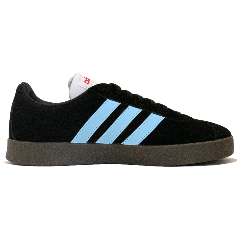 Adidas Neo VL Court 2.0 Waterfall Wear-Resistant Slip-Resistant Low-Top Skateboard Shoes Unisex Black Blue