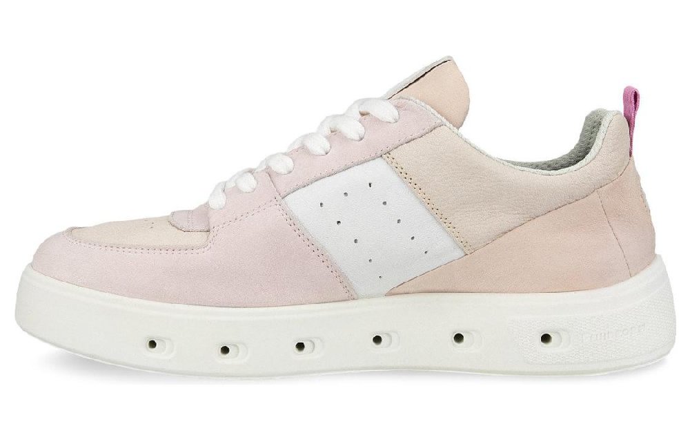 Ecco Anti Slip Wear Resistant Low Top Skateboard Shoes Women's Pink
