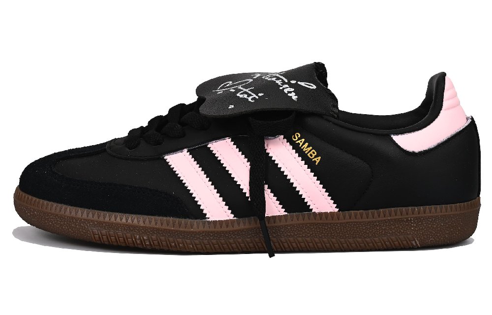 Adidas Originals SAMBA OG Impact Resistance, Quick Dry, Abrasion Resistant Low Top Skateboard Shoes Unisex Black Pink