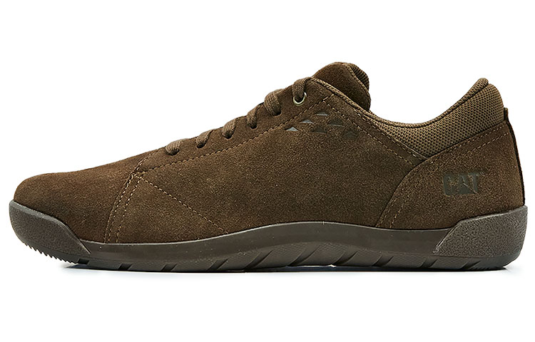 CAT Casual Shoes Unisex Low-Top Brown Red