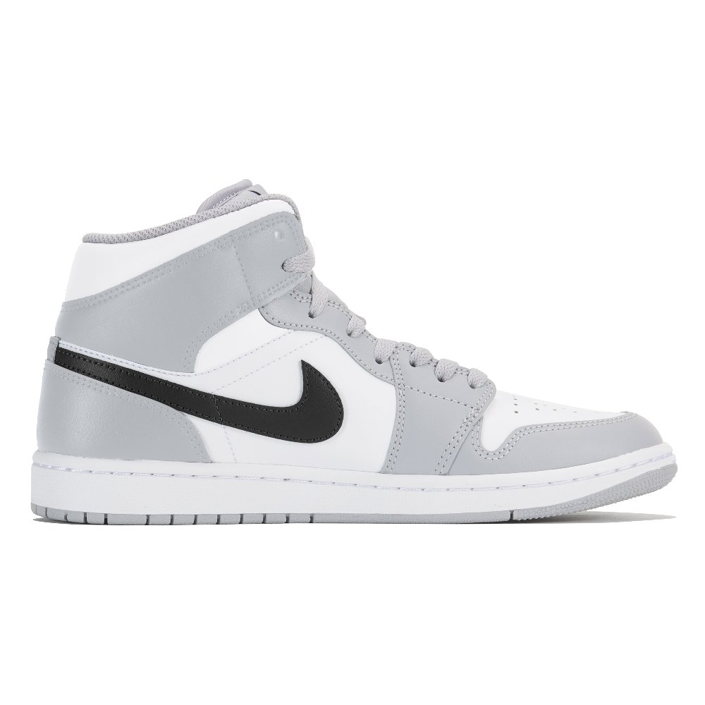 Jordan Air Jordan 1 Wear-Resistant Mid-Top Vintage Basketball Shoes Men's Gray Black