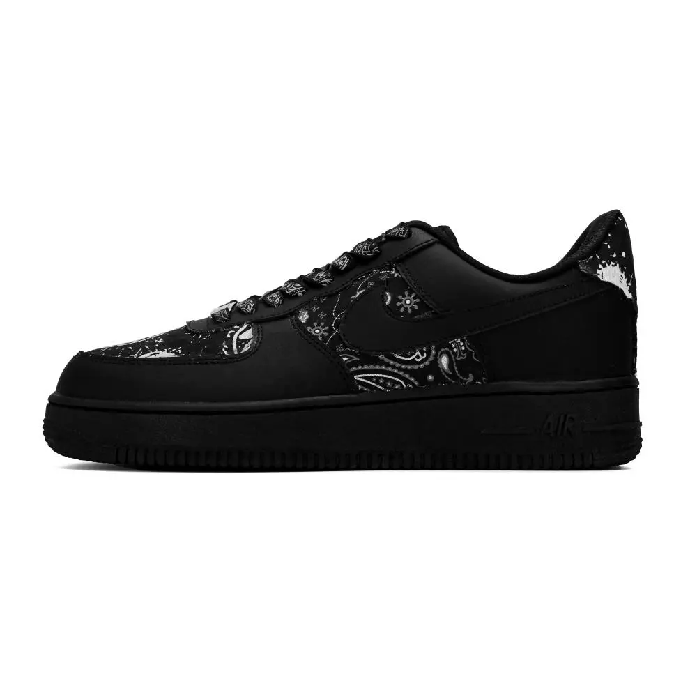 Nike Air Force 1 Dark Night Cushioning, Wear Resistant Low top Skateboard Shoes Unisex