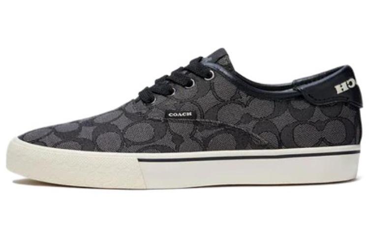 COACH CitySole Skate Low-Top Stylish Skateboarding Shoes Women's Black