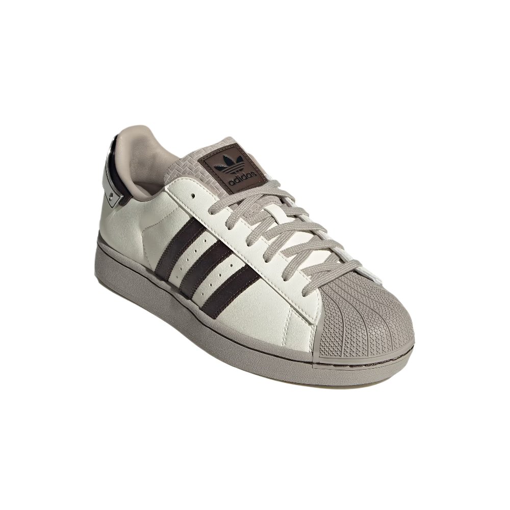 Adidas Originals SUPERSTAR Low Top Skateboard Shoes Unisex White Brown