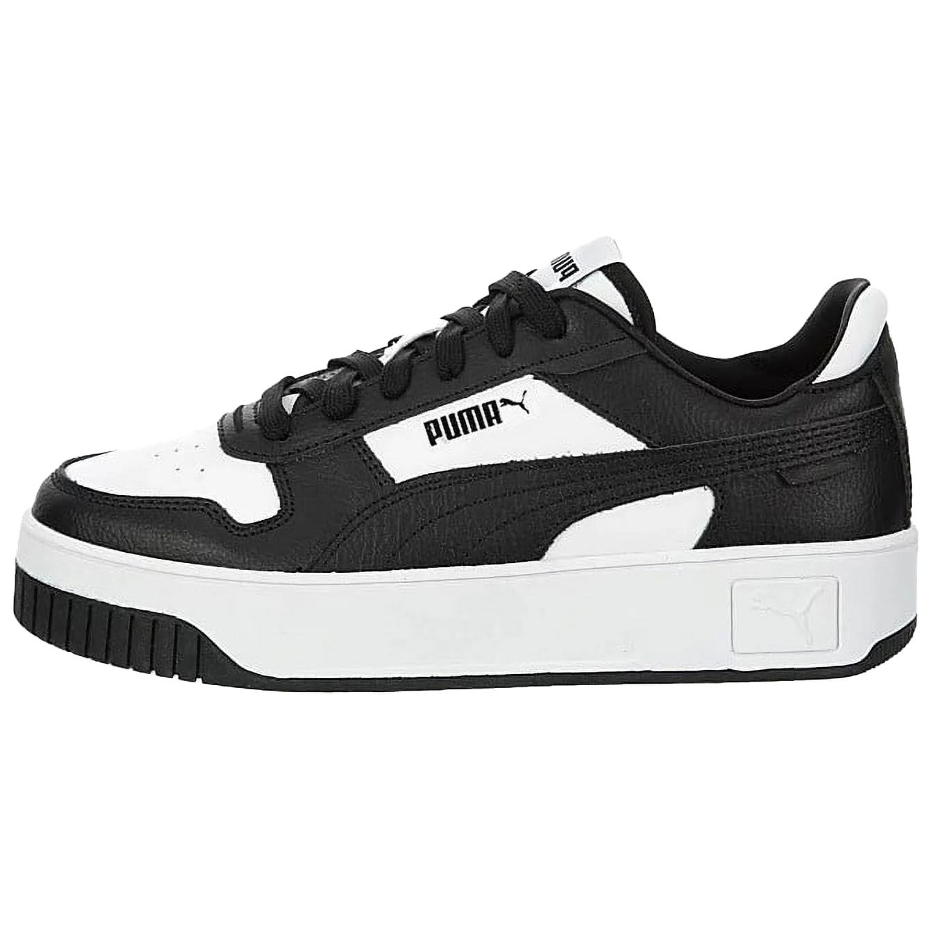 PUMA Carina Street Abrasion Resistant Low top Skateboard Shoes Women's Black White