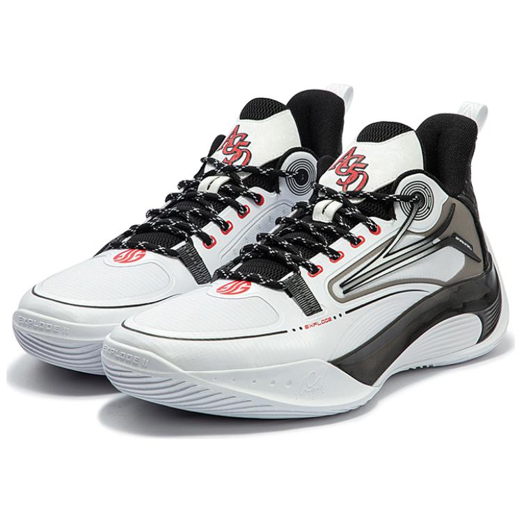 361° AG Shine 2.0 Anti Slip Wear Resistant Basketball Shoes Men's White Black купить в интернет-магазине Yoocart с быстрой доставкой по России.