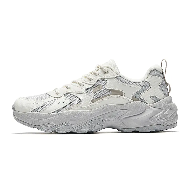 Anta Starry Sea 2.0 Cushioning Height Increasing Lightweight Low top Chunky Sneakers Women's White Gray