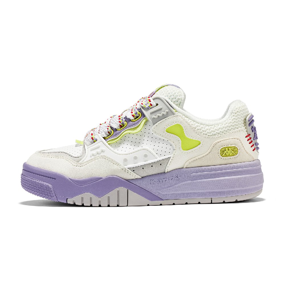 Kappa Wear-Resistant Slip-Resistant Skateboard Shoes Women's Light Gray