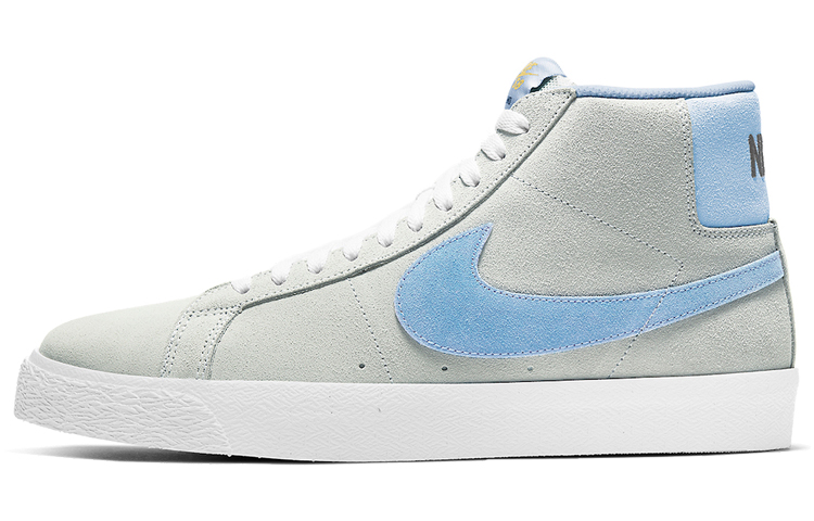 Nike Sb Blazer Mid Soft Grey Baby Blue