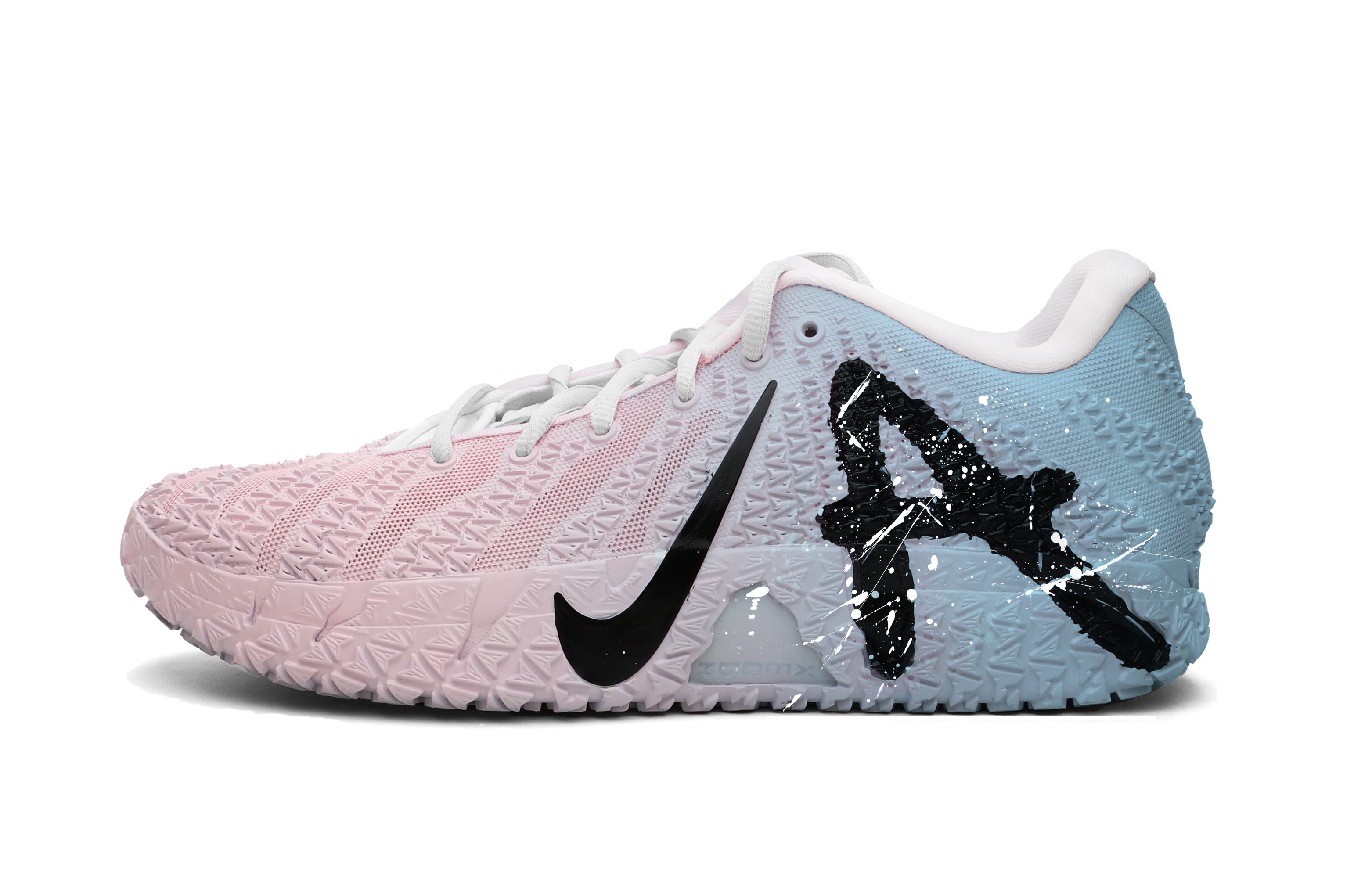 Nike Ja Morant 3 Making An Immediate Appearance Abrasion Resistant Coverage Low top Basketball Shoes Men's Blue Pink
