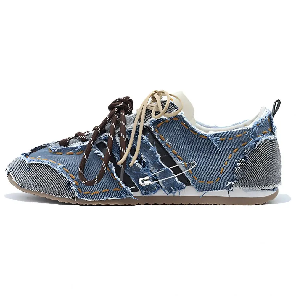 Adidas Neo VS JOG 2.0 Abrasion Resistant Low Top Casual Shoes Unisex Blue Brown