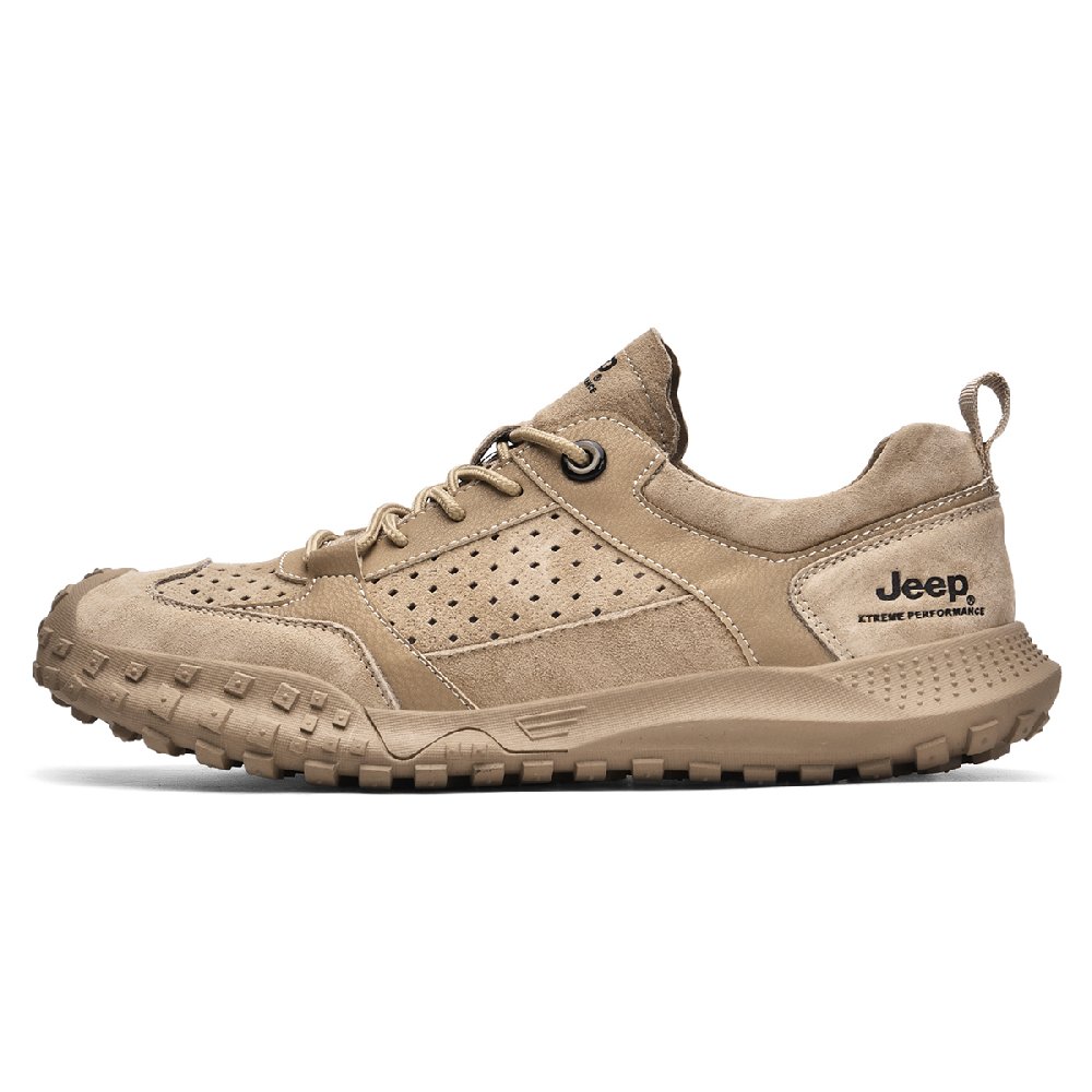 Jeep Breathable Low Top Outdoor Shoes Men's Umber