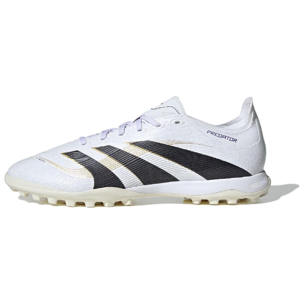 Adidas PREDATOR LEAGUE Anti Slip Wear Resistant Soccer Shoes Unisex White Black