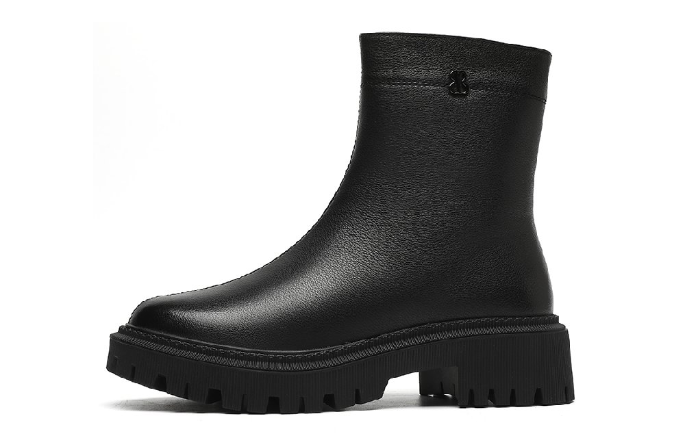 EBLAN Cigarette Box Boots Ankle Boots Women's Black